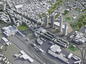 Madrid - 3D City Model 3D Model