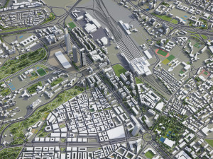 Madrid - 3D City Model 3D Model