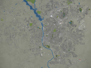 Columbus - 3D City Model 3D मॉडल