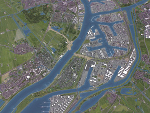Rotterdam - 3D City Model 3D मॉडल