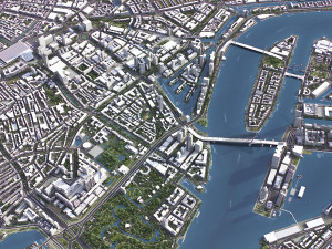 Rotterdam - 3D City Model 3D Model