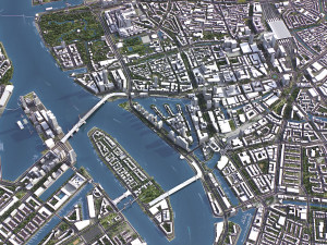 Rotterdam - 3D City Model 3D Model