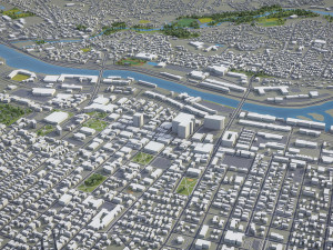 Manchester - 3D City Model Modèle 3D