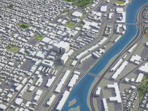 Manchester - 3D City Model Modèle 3D
