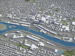 Manchester - 3D City Model Modèle 3D
