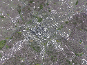 Charlotte - 3D City Model 3D मॉडल
