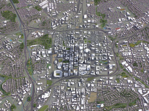 Charlotte - 3D City Model Modelo 3D