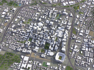 Charlotte - 3D City Model Modelo 3D