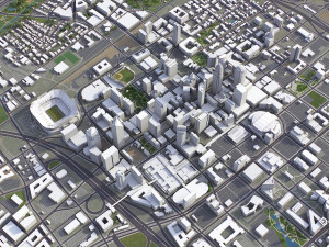 Charlotte - 3D City Model Modelo 3D