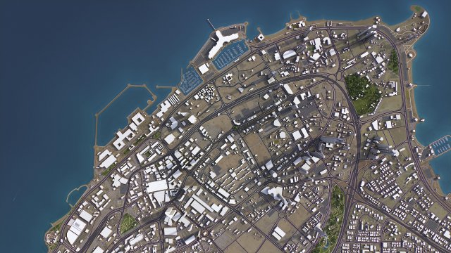 Kuwait - 3D City Model Modèle 3D .c4d .max .obj .3ds .fbx .stl .blend 