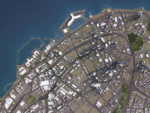 Kuwait - Modello di citt&agrave; 3D Modello 3D