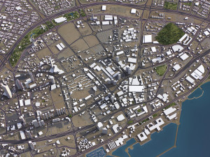 Kuwait - 3D City Model Modèle 3D