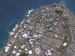 Kuwait - 3D City Model Modèle 3D