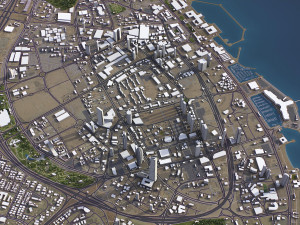 Kuwait - 3D City Model Modèle 3D