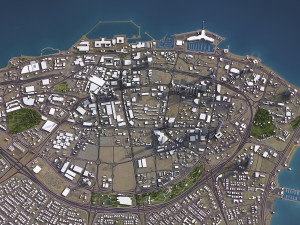 Kuwait - 3D City Model Modèle 3D