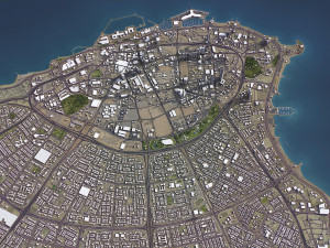 Kuwait - 3D City Model Modèle 3D