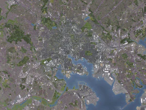 Baltimora - Modello 3D della città Modello 3D