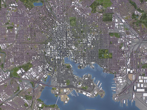 Baltimore - 3D City Model 3D Модель