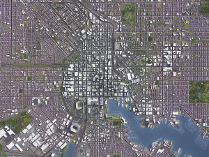 Baltimore - 3D City Model 3D Модель