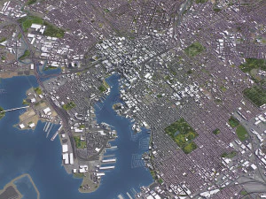 Baltimore - 3D City Model 3D Model