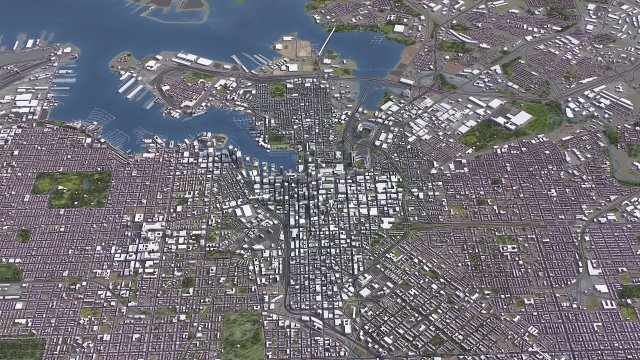 Baltimore - 3D City Model 3D Model in Cityscapes 3DExport