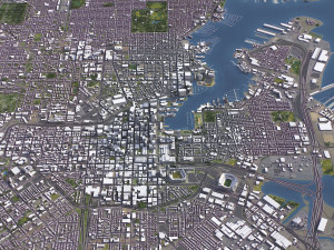 Baltimore - 3D City Model 3D Модель