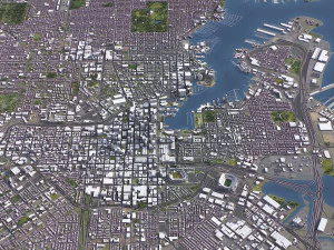 Baltimore - 3D City Model 3D Model