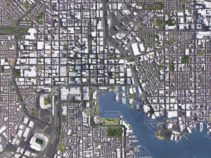 Baltimore - 3D City Model 3D Модель