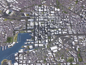 Baltimore - 3D City Model 3D Модель