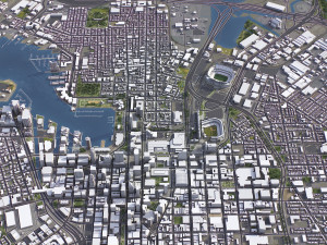 Baltimore - 3D City Model 3D Модель