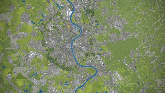 Cologne - 3D City Model 3D मॉडल .c4d .max .obj .3ds .fbx .stl .blend 