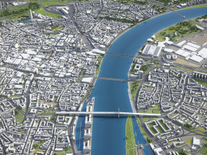 Cologne - 3D City Model 3D मॉडल