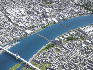 Cologne - 3D City Model 3D Model