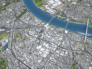 Cologne - 3D City Model 3D मॉडल