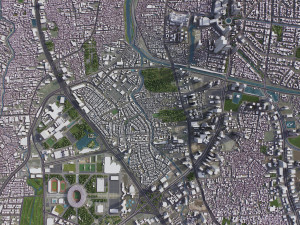 Jakarta - 3D City Model 3D Modell