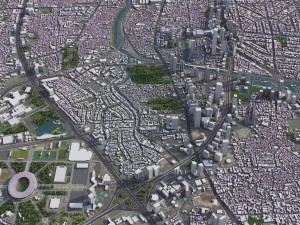 Jakarta - 3D City Model 3D Modell