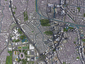 Jakarta - 3D City Model 3D Modell