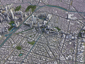 Jakarta - 3D City Model 3D Modell