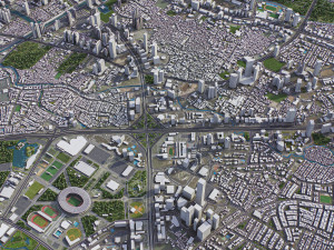 Jakarta - 3D City Model 3D Modell