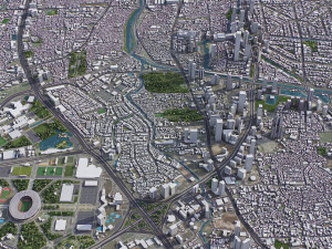 Jakarta - 3D City Model 3D Modell