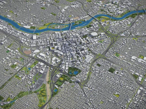 Minneapolis - 3D City Model 3D Model