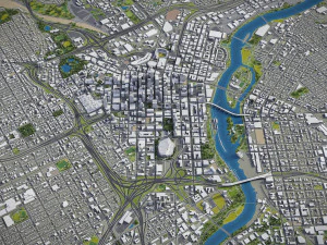 Minneapolis - 3D City Model 3D Model