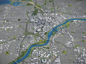 Minneapolis - 3D City Model 3D 모델