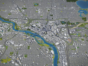 Minneapolis - 3D City Model 3D 모델