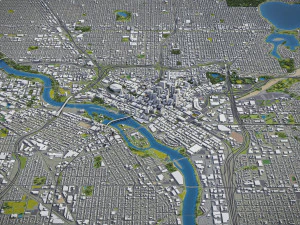 Minneapolis - 3D City Model 3D Model