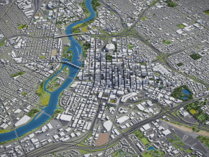 Minneapolis - 3D City Model 3D 모델