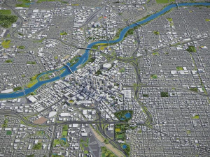 Minneapolis - 3D City Model 3D Model