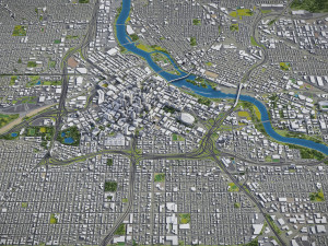 Minneapolis - 3D City Model 3D 모델