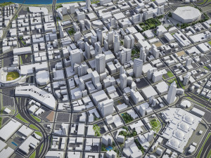 Minneapolis - 3D City Model 3D 모델