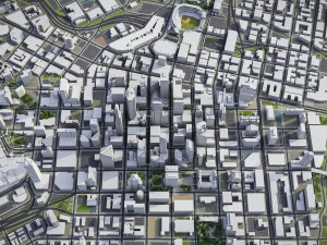 Minneapolis - 3D City Model 3D Model